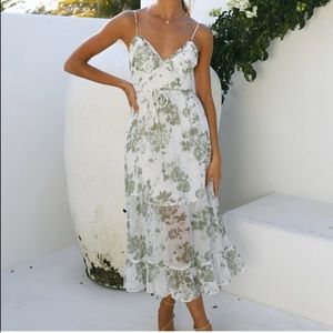 Let’s Have Fun Midi Dress Green